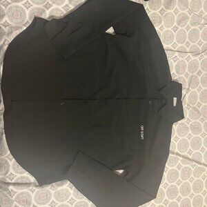 Off x script Black Long-Sleeve Collar Shirt